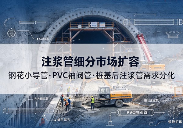 富拉尔基注浆管细分市场扩容，隧道钢花小导管、PVC 袖阀管、桩基后注浆管需求分化